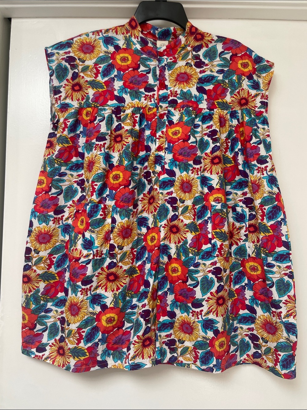Kids Floral One-Piece Dress - Bright Multicolor